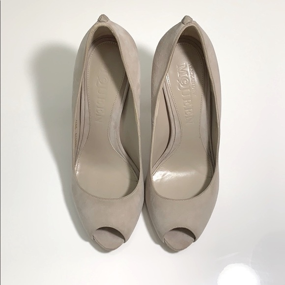 Alexander McQueen Gray Pumps Open Toe 6,5 - Picture 4 of 12